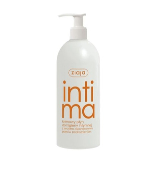 Ziaja Intima Kremowy płyn do higieny intymnej z kwasem askorbinowym przeciw podrażnieniom 500 ml