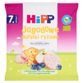 HiPP BIO Jagodowe wafelki ryżowe po 7. miesiącu 30 g