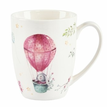 Kubek baryłka 300 ml dekoracja Zajączki Pastelowa Wiosna Altom Design