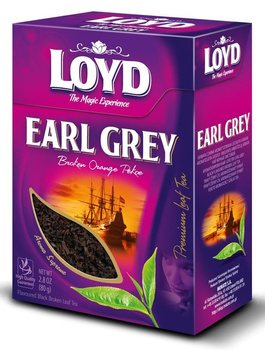 Loyd Earl Grey Herbata czarna aromatyzowana liściasta łamana 100 g
