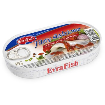 EVRA.FILET ŚLEDŹ S.POMID. 170G