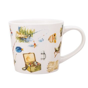 Kubek stożek 400 ml dekoracja Wędkarz Altom Design