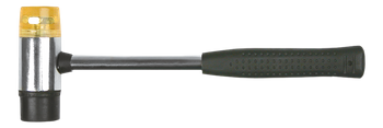 Młotek blacharski,guma/plastik, 35 mm, trzonek metalowy