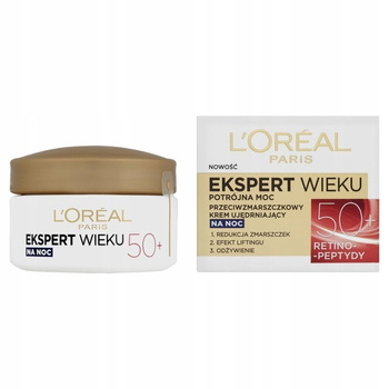 L'Oréal Paris Ekspert Wieku 50+ Przeciwzmarszczkowy krem ujędrniający na noc 50 ml