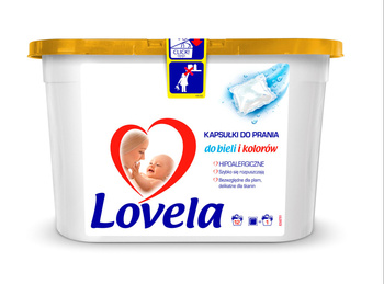 Lovela Baby Hipoalergiczne kapsułki do prania do bieli i kolorów 260,4 g (12 x 21,7 g)