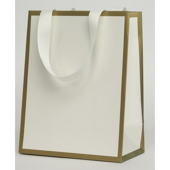 TF-30 Torebka prezentowa matowa,  wstążka, duża