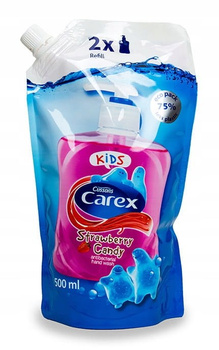 Carex Strawberry Laces Antybakteryjne mydło w płynie opakowanie uzupełniające 500 ml