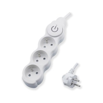 Przedłużacz 3gniazda z uziemieniem i wyłącznikiem 3x1,5mm² 1,5m