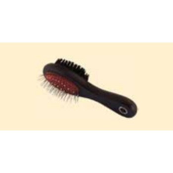 Szczotka drewniana "lupipets", dla kotów i psów, dwustronna włos/drut kulki średnia