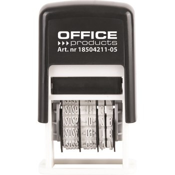 Datownik samotuszujący OFFICE PRODUCTS z tuszem ISO czarny