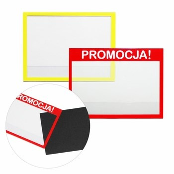 KORFED Zawieszka regałowa - osłonka cenowa MIX x 10 szt.