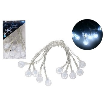 EM&EM Girlanda kulki 10 LED zimne światło 1,2m