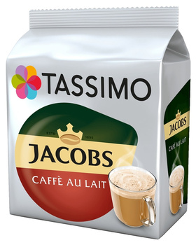 Tassimo Jacobs Café au Lait Napój w proszku z kawą rozpuszczalną i mlekiem 184 g (16 kapsułek)