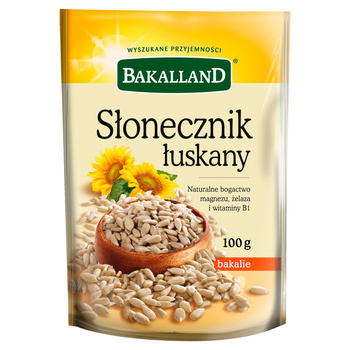Bakalland Słonecznik łuskany 100 g