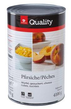 TGQ Brzoskwinie w kostkach w syropie 4100g