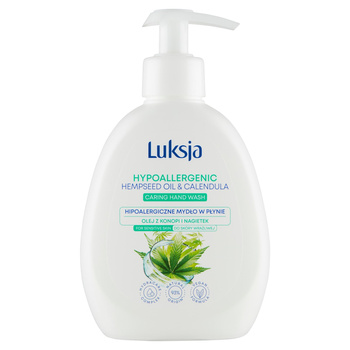 Luksja Hipoalergiczne mydło w płynie Olej z konopi i Nagietek 250ml
