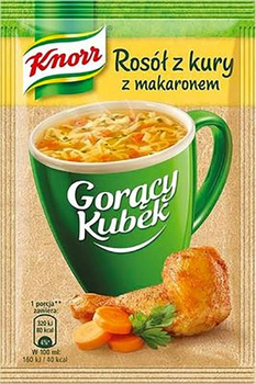 Knorr Gorący Kubek Rosół z kury z makaronem 12 g