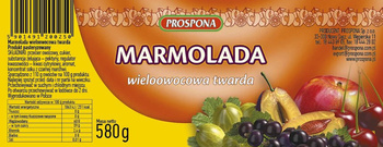 MARMOLADA TWARDA WIELOOWOCOWA 580G