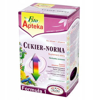 Fito Apteka Suplement diety herbatka ziołowa cukier-norma 40 g (20 x 2 g)