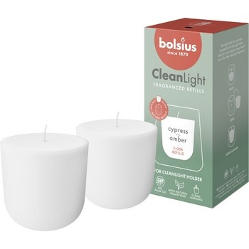 Bolsius Wkład zapachowy CleanLight cyprys i ambra 2 szt.