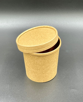 Guillin Polska Pojemnik papierowy na zupę z przykrywką 350ml | 25