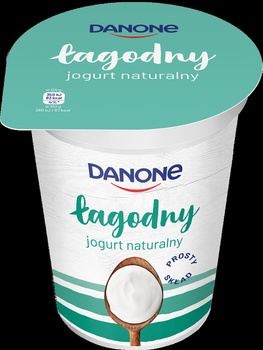 Danone łagodny Jogurt naturalny 370 g