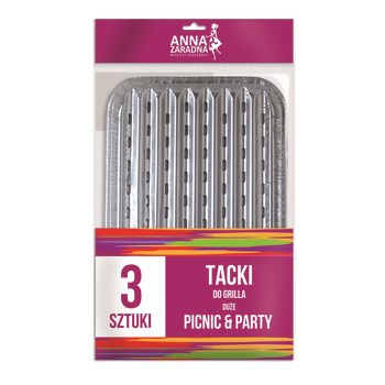 Anna Zaradna Tacki do grilla duże 3szt.