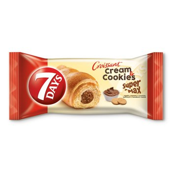 7 Days Cream & Cookies Max Rogalik z kremem z orzechów laskowych z kawałkami ciastek 110 g
