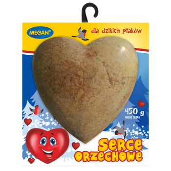 Megan Serce orzechowe dla dzikich ptaków 450 g