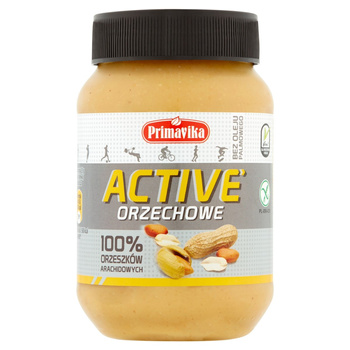 Primavika Active Pasta orzechowa 100% orzeszków arachidowych 470 g