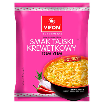 Vifon Tom Yum Zupa błyskawiczna smak tajski krewetkowy 70 g
