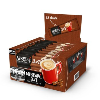 Nescafé 3in1 Brown Sugar Rozpuszczalny napój kawowy 462 g (28 x 16,5 g)