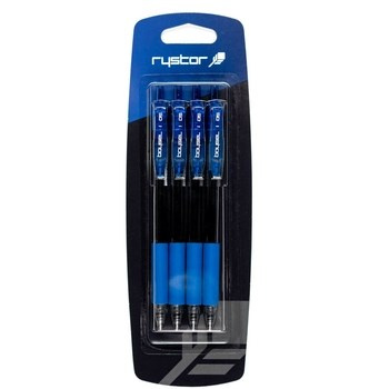 Pióro żelowe  BOY GEL niebieski 4sztuki blister Rystor
