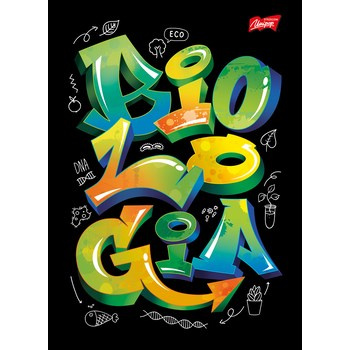 Unipap zeszyt okładka laminowana A5, 60 kartek, krata, biologia ze ściągą