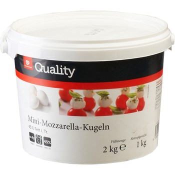 TGQ Mozzarella mini kulki 45% 125x8g