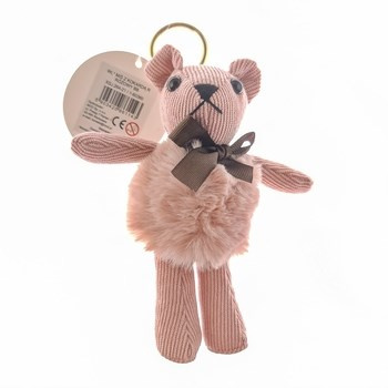 Brelok miś z kokardą