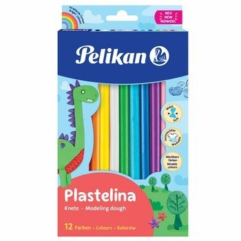 Plastelina Pelikan 12 kolorów 200 gr
