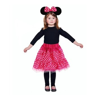 Strój dla dzieci "Różowa Myszka" (spódniczka, opaska)