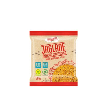 Frank & Oli Jaglane miękkie ciasteczko pasta orzechowa + chia 50 g