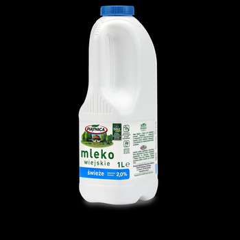 Piątnica Mleko wiejskie świeże 2,0% 1 l