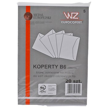 Koperta B-6 OFFSET 80 g; Couvertic; F-20