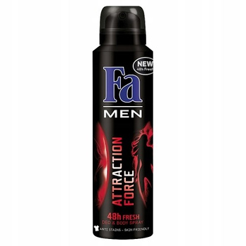 Fa Men Attraction Force 48h Dezodorant w sprayu o uwodzicielskim męskim zapachu 150ml