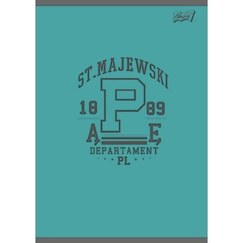 Unipap zeszyt okładka laminowana A5, 60 kartek, krata, język polski ze ściągą COLLEGE