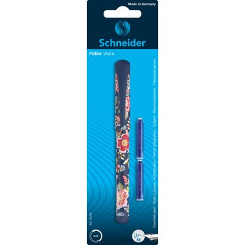 Pióro wieczne SCHNEIDER Voice + 2 cartridge blister mix kolorów
