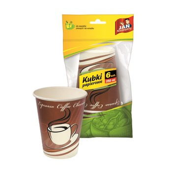 Jan Niezbędny Kubki papierowe 6 sztuk