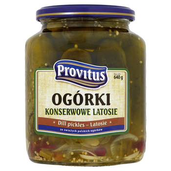 Provitus Ogórki konserwowe latosie 640 g