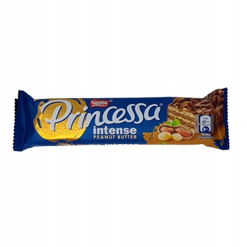Princessa Intense Peanut Butter Wafel z kremem arachidowym oblany czekoladą mleczną 31 g