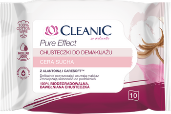 Cleanic Pure Effect Chusteczki do demakijażu 10 szt