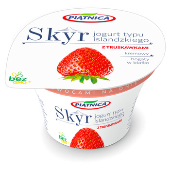 Piątnica Skyr Jogurt typu islandzkiego z truskawkami 150 g