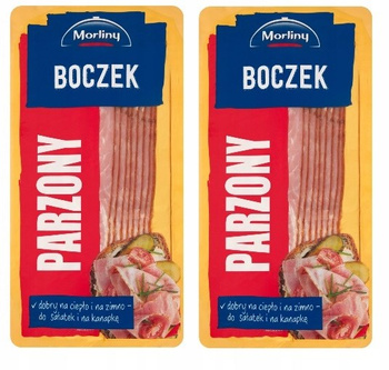 Boczek wędzony parzony plastry 150 g Morliny